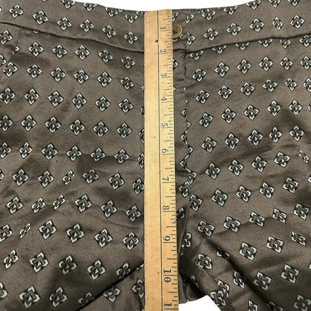 ETRO Brown Embroidered Print Casual Pants Size 40 Made in Italy Tailored READ - Picture 10 of 16